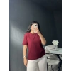 Cos Marka Bordo Basic Tişört