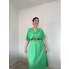Kemerli Yeşil Elbise