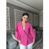 Pembe Oversize Mevsimlik Ceket