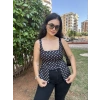 Puantiyeli Siyah bluz