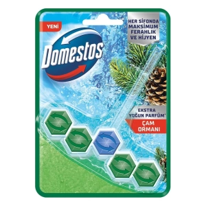Domestos WC Blok 5li Güç Tuvalet Bloğu Çam Ferahlığı Maksimum Hijyen 50 G