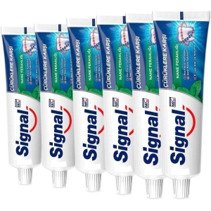 Signal Diş Macunu Çürüklere Karşı Nane Ferahlığı 100 Ml X6 Adet