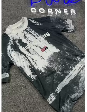 Nakış Desenli Wng Oversize Unisex Tshirt