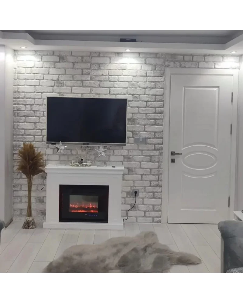 ANTİK GRİ TUĞLA DESENLİ DUVAR PANELİ