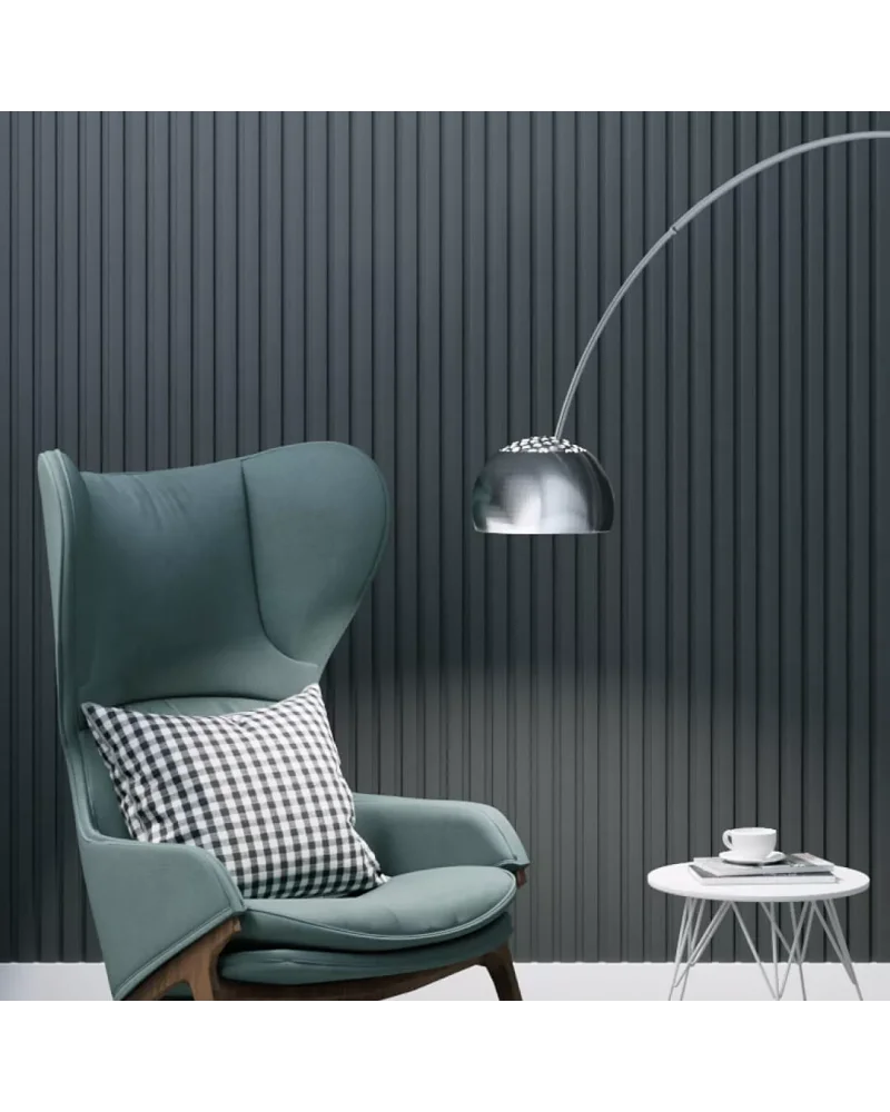 Mdf Duvar Lambri Panel 15cmx280cm Antrasit