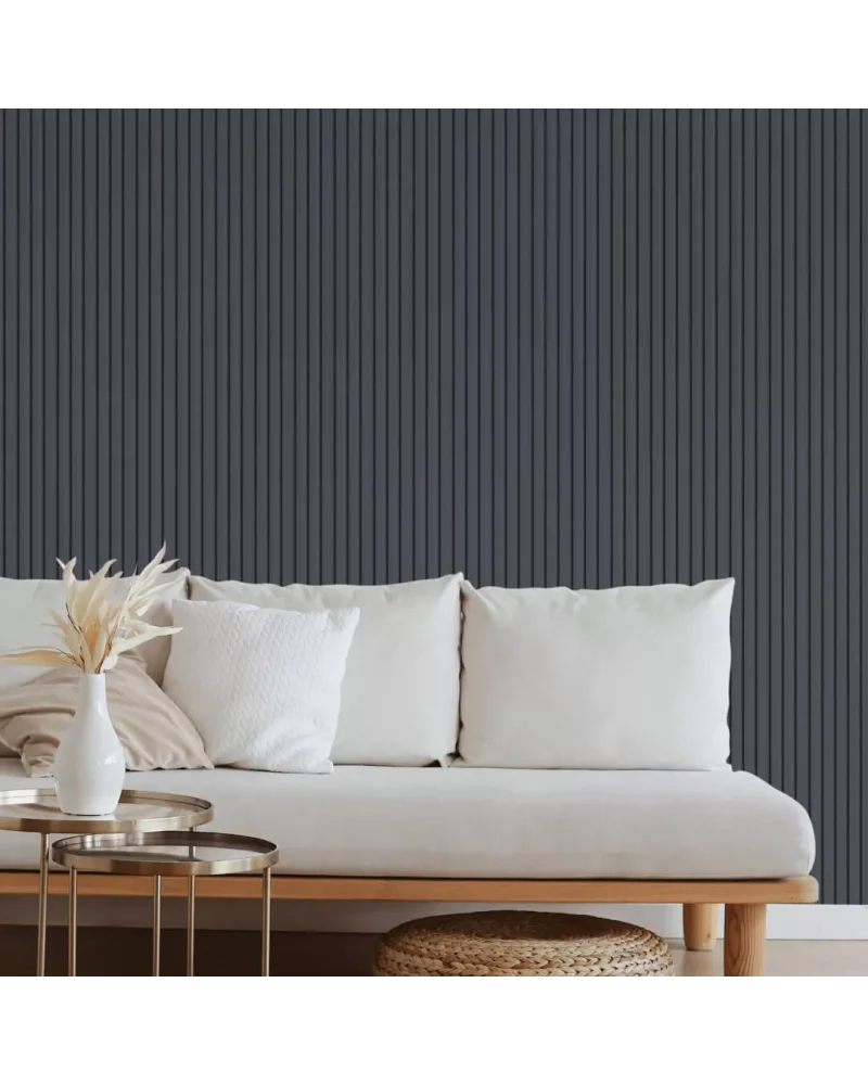 Mdf Duvar Lambri Panel 15cmx280cm Antrasit