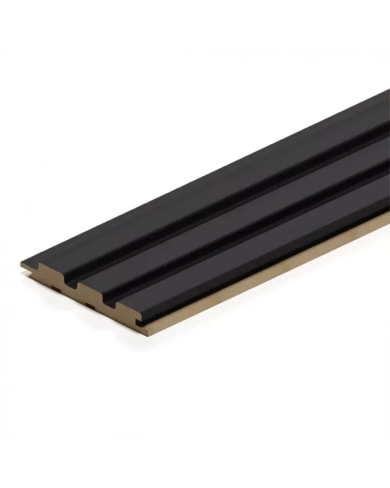 Mdf Duvar Lambri Panel 12cmx280 cm Siyah