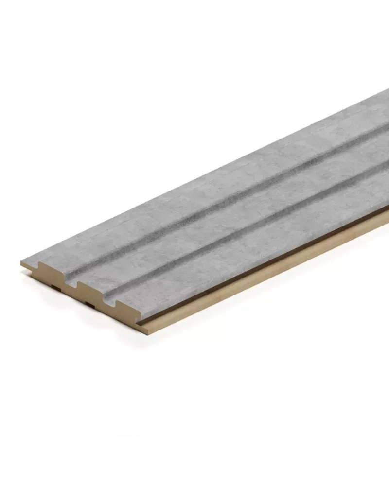 Mdf Duvar Lambri Panel 12cmx280cm Gri