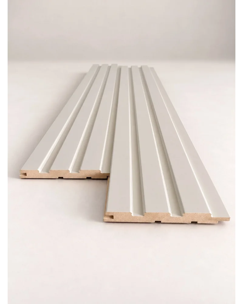 Mdf Duvar Lambri Panel teak 12cmx280cm Bej