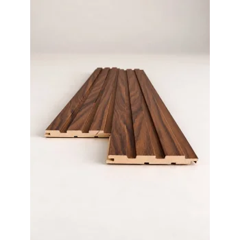 Mdf Duvar Lambri Panel 12cmx280cm Koyu Ceviz