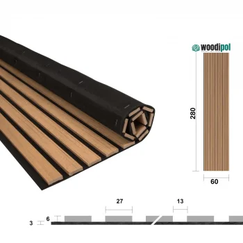 Woodipol-AMAZON TEAK 60*280 cm