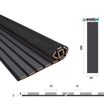 Woodipol-ANTRASİT GRİ 60*280 cm