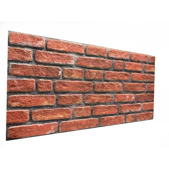 Ateş Tuğla Desenli Dekoratif Strafor Duvar Paneli