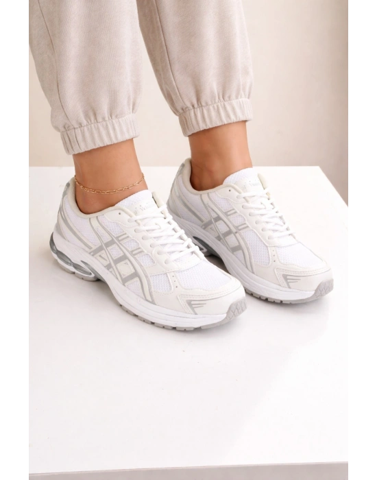 Kadın Air Taban Spor Ayakkabı Nefes Alabilir Fileli