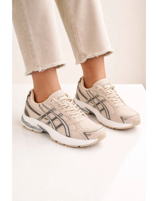 Kadın Air Taban Spor Ayakkabı Nefes Alabilir Fileli