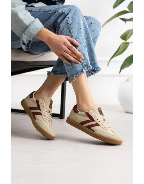 Kadın Düşük Bilek Bağcıklı Sneaker
