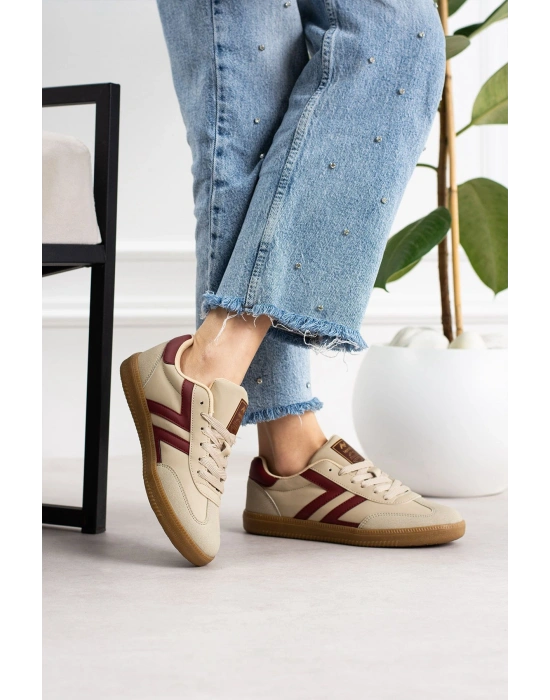Kadın Düşük Bilek Bağcıklı Sneaker
