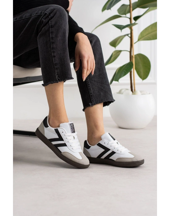 Kadın Düşük Bilek Bağcıklı Sneaker