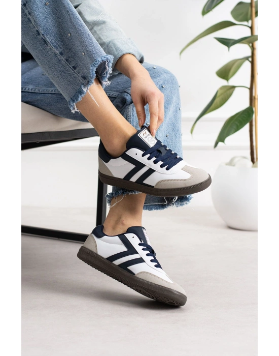 Kadın Düşük Bilek Bağcıklı Sneaker