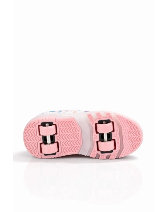 Kaykaylı Çocuk Işıklı Ayakkabı - Işıklı Patenli Kaykay Ayakkabı - Kaykay Ayakkabı