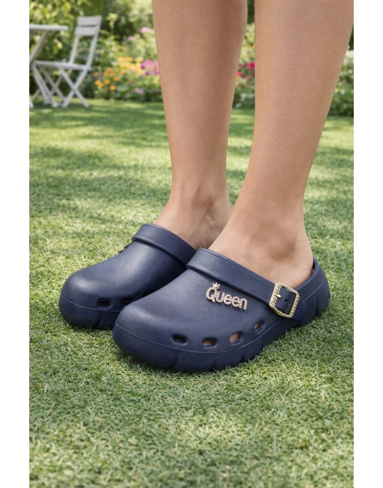 Kadın Delikli Konfor Sabo Terlik – Tokalı Bantlı