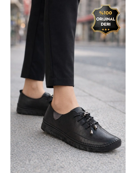 Ortopedik Taban Hakiki Deri Kadın Ayakkabı – Esnek ve Hafif