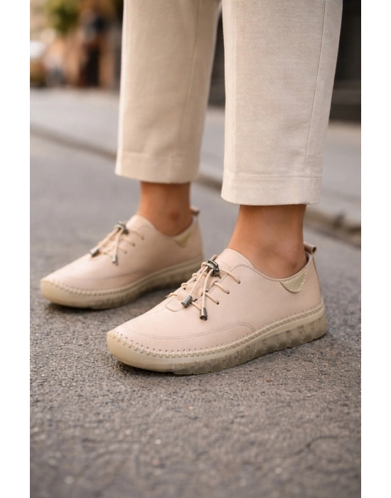 Ortopedik Taban Hakiki Deri Kadın Ayakkabı – Esnek ve Hafif