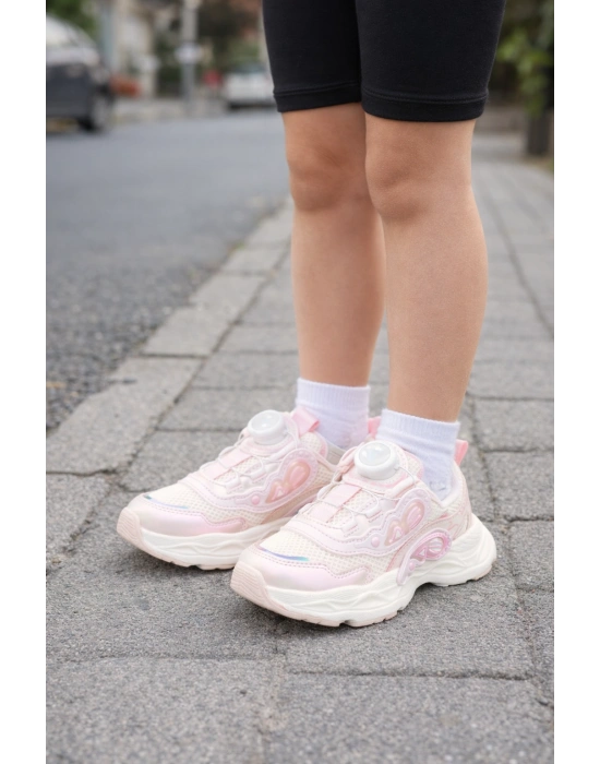 Kız Çocuk Mekanizmalı Spor Ayakkabı – Rahat ve Trend Tasarım