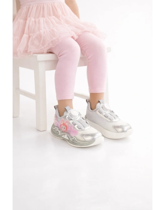 Kız Çocuk Mekanizmalı Spor Ayakkabı – Rahat ve Trend Tasarım