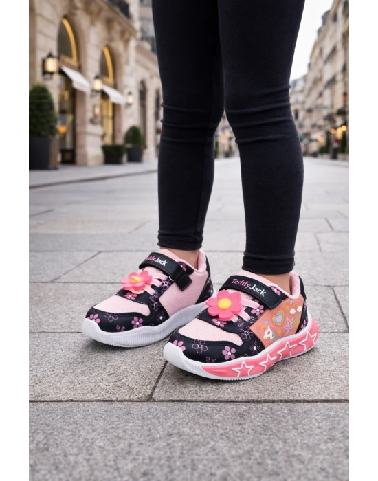 Kız Çocuk Eğlenceli Figürlü Işıklı Spor Ayakkabı