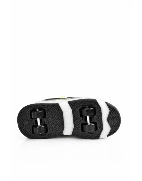 Çoçuk Yeni Nesil Işıklı (IŞIK KONTROLLÜ SİZDE) Kaykay Mekanizmalı Paten Ayakkabı