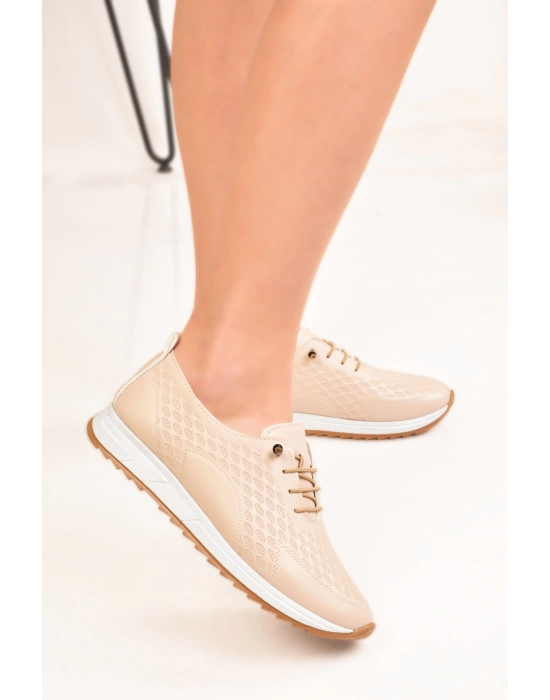 ANNE& KADIN LASTİKLİ ORTOPEDİK MODEL GÜNLÜK PETEK DESENLİ SPOR AYAKKABI