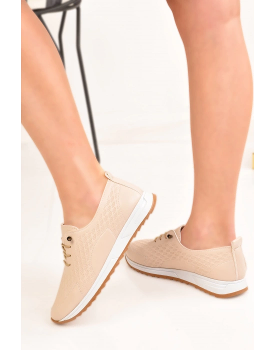 ANNE& KADIN LASTİKLİ ORTOPEDİK MODEL GÜNLÜK PETEK DESENLİ SPOR AYAKKABI