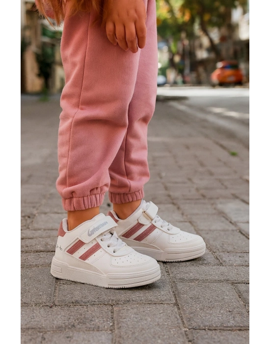 basket modeli yapışkanlı boğazlı unısex spor ayakkabı