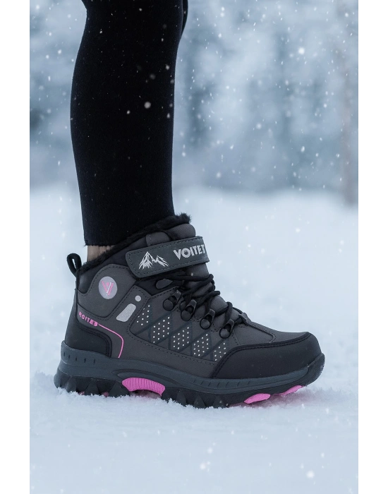 Çocuk unisex İçi Kürklü Fermuarlı Outdoor Bot