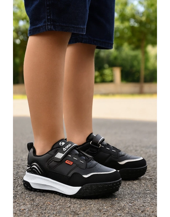 Çocuk Unisex Rahat Kalıp Cırtlı Ayakkabı