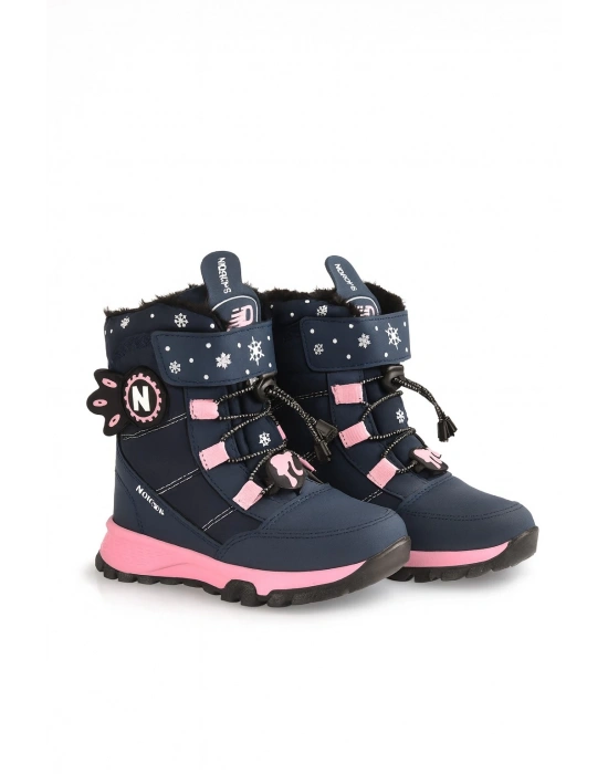 Dayanıklı, Su Geçirmez, Ortopedik, Cırtlı, Bej Kız Çocuk Kar Botu Ayakkabı