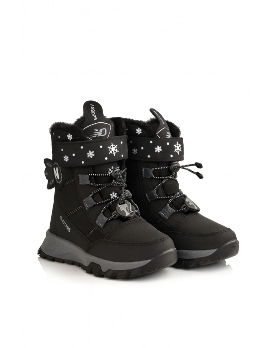 Dayanıklı, Su Geçirmez, Ortopedik, Cırtlı, Bej Kız Çocuk Kar Botu Ayakkabı