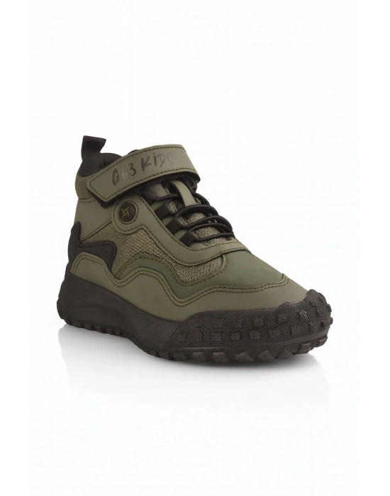 Erkek Çoçuk Ön Kısmı Açılmaz Ortopedik Kaymaz Taban Trekking Bot