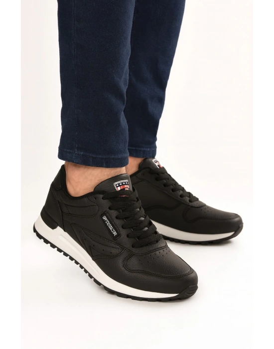 Erkek Kışlık Mevsimlik 4 Mevsim Bağcıklı Rahat Taban Günlük Sneaker Erkek Spor Ayakkabı