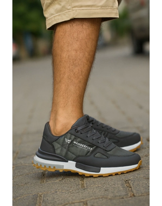 Erkek Spor Ayakkabı Beyaz Günlük Ortopedik Rahat Kaliteli ve Konforlu Kullanışlı Bağcıklı