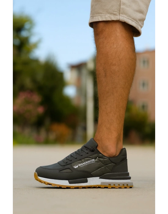 Erkek Spor Ayakkabı Beyaz Günlük Ortopedik Rahat Kaliteli ve Konforlu Kullanışlı Bağcıklı