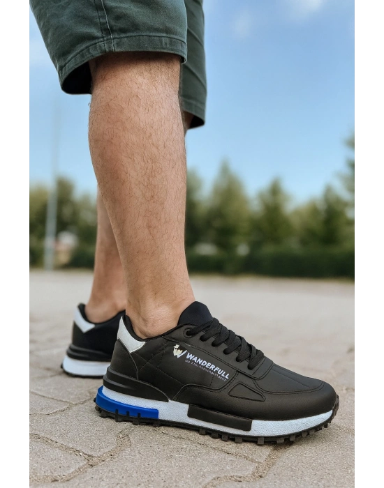 Erkek Spor Ayakkabı Beyaz Günlük Ortopedik Rahat Kaliteli ve Konforlu Kullanışlı Bağcıklı