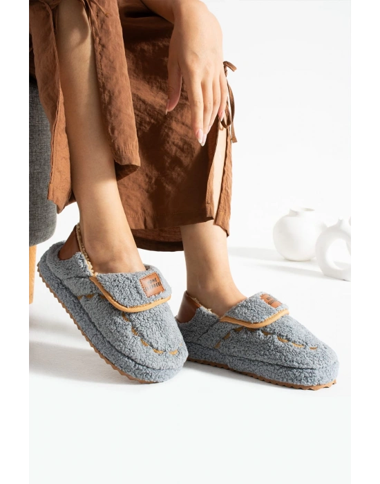 Ev Terliği Kaydırmaz Taban Kışlık Kadın Ev Terliği Çeyiz Terliği