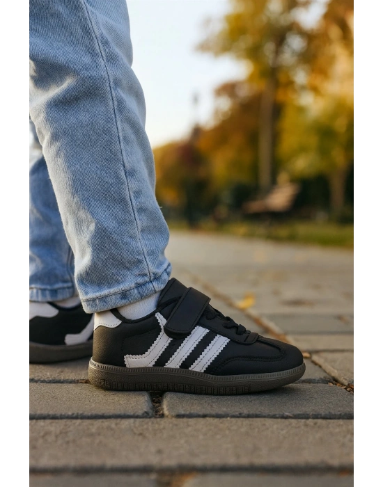 Günlük Unisex Çocuk Sneaker Bağcıklı Hafif Kaymaz Taban Ayakkabı