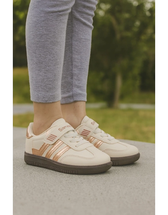 Günlük Unisex Çocuk Sneaker Bağcıklı Hafif Kaymaz Taban Ayakkabı