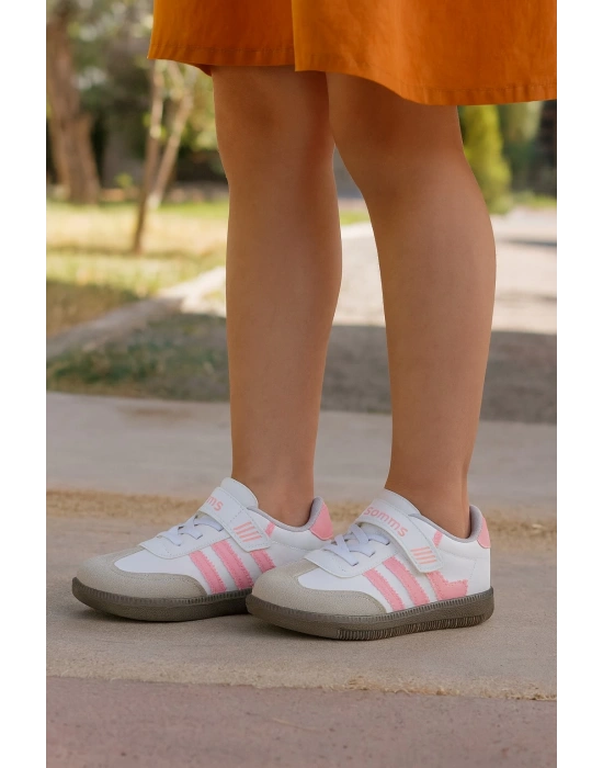 Günlük Unisex Çocuk Sneaker Bağcıklı Hafif Kaymaz Taban Ayakkabı