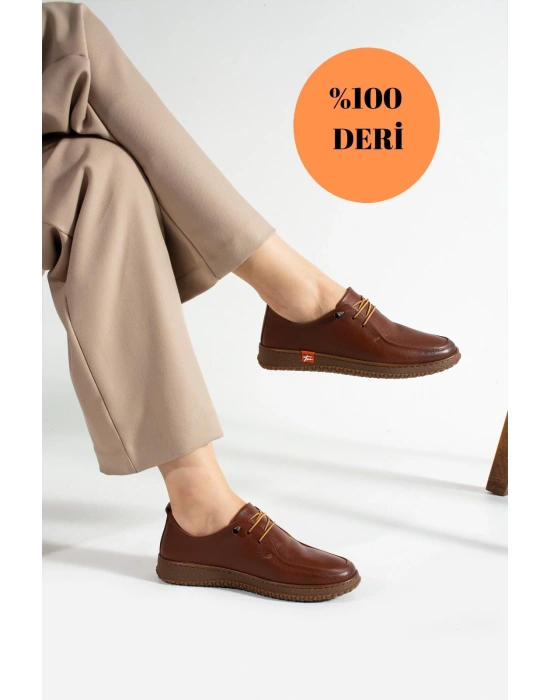 Hakiki Deri Kadın Casual Ayakkabı