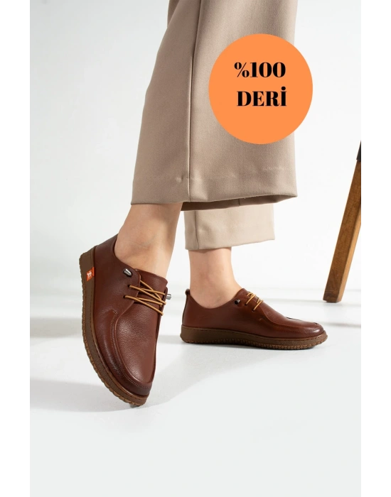 Hakiki Deri Kadın Casual Ayakkabı