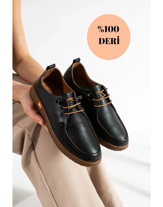 Hakiki Deri Kadın Casual Ayakkabı